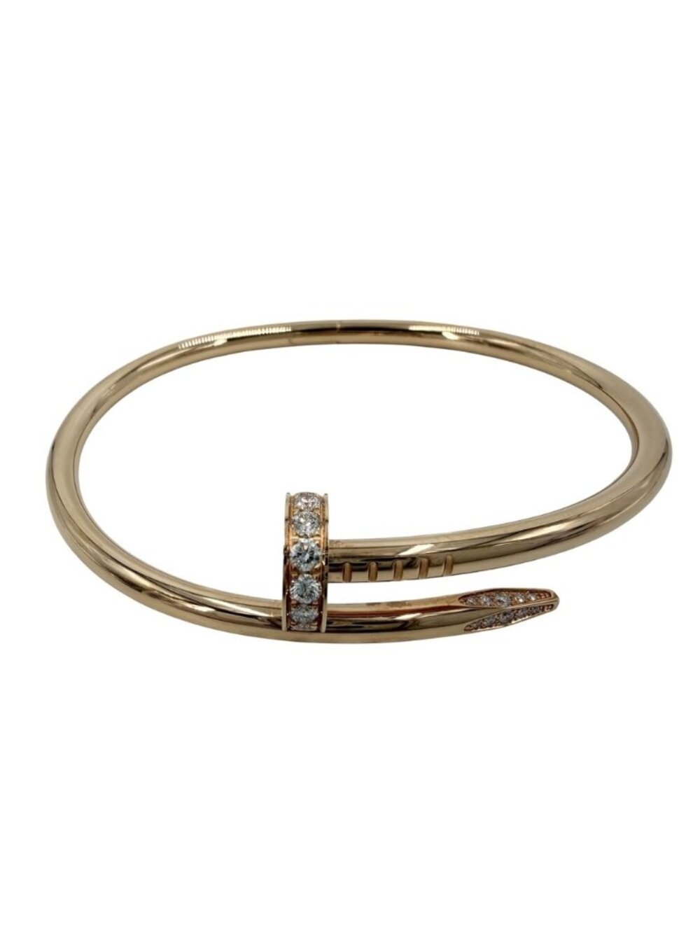Cartier Juste un Clou Classic Model Nail Bangle 18k Pink Gold PG 17